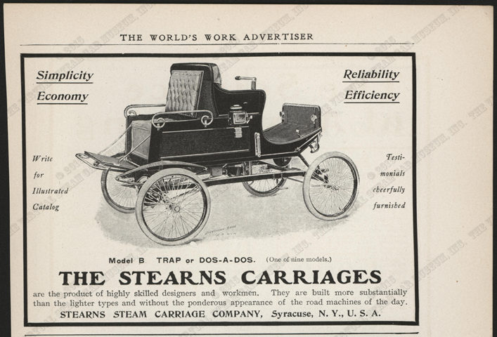 Stearns Stam Carriage Comany, ca: 1902, Worlds Work Magazine, Conde Collection